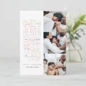 Gute Nachrichten aus dem Himmel Feiertagskarte (Stehend Vorderseite)