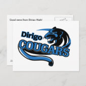 Gute Nachrichten aus der Schulkarte Postkarte (Vorne/Hinten)