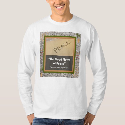 Gute Nachrichten für den Frieden - Langsamer weiße T-Shirt (Vorderseite)