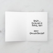 Gute Nachrichten Geburtskarte für sie Karte (Innenseite)