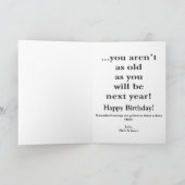 Gute Nachrichten Geburtstags Grußkarte Karte (Innenseite)