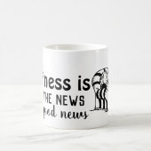 Gute Nachrichten, gute Stimmung: Glück definiert Kaffeetasse (Mittel)