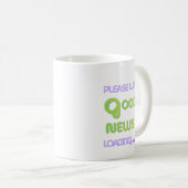 Gute Nachrichten Kaffeetasse (VorderseiteRechts)