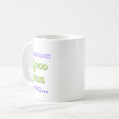 Gute Nachrichten Kaffeetasse (Vorderseite Links)