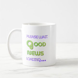 Gute Nachrichten Kaffeetasse