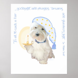 Gute Nacht Blau Poster