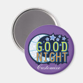Gute Nacht Crescent Moon Thunder_Cove Magnet (Vorderseite/Rückseite)