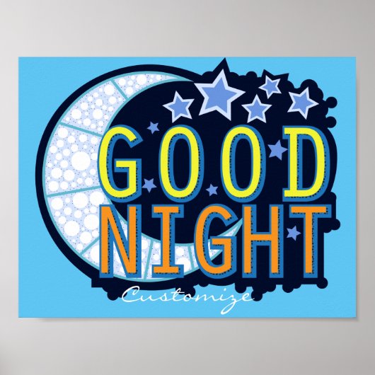 Gute Nacht Crescent Moon Thunder_Cove Poster (Vorne)