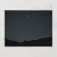 Gute Nacht-Erde-Postkarte