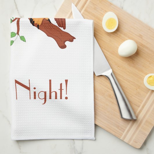 Gute Nacht! Geschirrtuch (Viertel Falte)