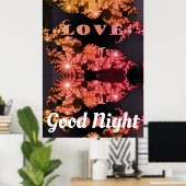 Gute Nacht I Liebe Du Sweet Dreams Poster (Heimbüro)