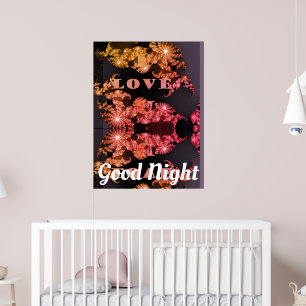 Gute Nacht Ich liebe dich Süße Träume Poster