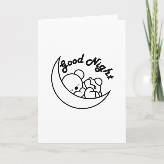 GUTE NACHT KARTE (Vorderseite)
