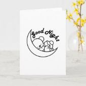 GUTE NACHT KARTE (Gelbe Blume)