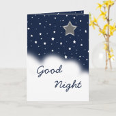 Gute Nacht Karte (Gelbe Blume)