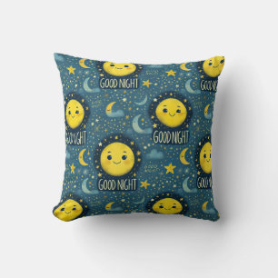 🌙⭐ Gute Nacht Kinder Schlafendes Muster Cozy Deko Kissen