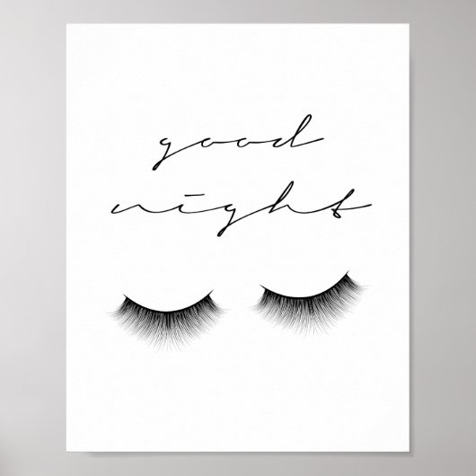 Gute Nacht Lashes Poster (Vorne)
