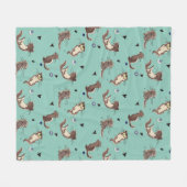 Gute Nacht mein niedlicher Otter! Fleecedecke (Vorderseite (Horizontal))