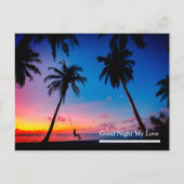 Gute Nacht meine Liebe Postkarte (Vorderseite)