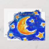 Gute Nacht, Mond! Postkarte (Vorne/Hinten)