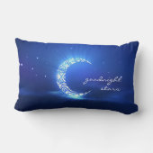 Gute Nacht Mond-u. des Stern-Kindes Lendenkissen (Rückseite)