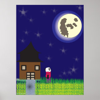 Gute Nacht Panda Poster