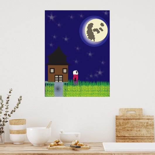 Gute Nacht Panda Poster (Küche)