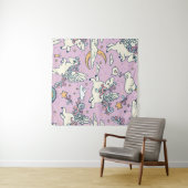 Gute Nacht Pegasus: Niedlicher Cartoon Wandteppich (Beispiel (Horizontal))