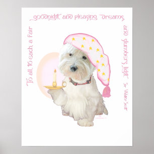 Gute Nacht Pink Poster