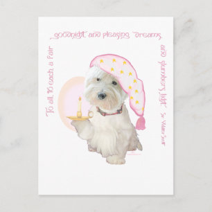 Gute Nacht Pink Postkarte