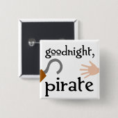 gute Nacht Pirat Button (Vorne & Hinten)