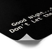 Gute Nacht Poster (Ecke)