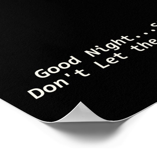 Gute Nacht Poster (Ecke)
