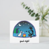 "Gute Nacht!" Postkarte (Stehend Vorderseite)