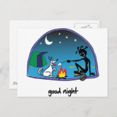 "Gute Nacht!" Postkarte (Vorne/Hinten)