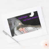 Gute Nacht Rechteckiger Aufkleber (Umschlag)