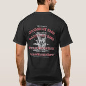 Gute Nacht Scheune Dunkles T-Shirt (Rückseite)