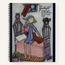 Gute Nacht Schlaf eng Notizbuch