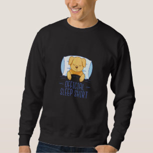Gute Nacht Schlaf gut schlafend Hundebesitzer Welp Sweatshirt