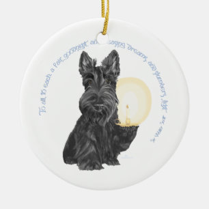 Gute Nacht Schottischer Terrier Keramik Ornament