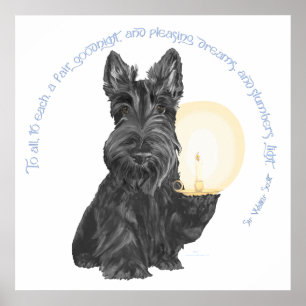 Gute Nacht Scottish Terrier Poster