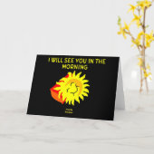 Gute Nacht Sonnenterrasse Karte (Gelbe Blume)
