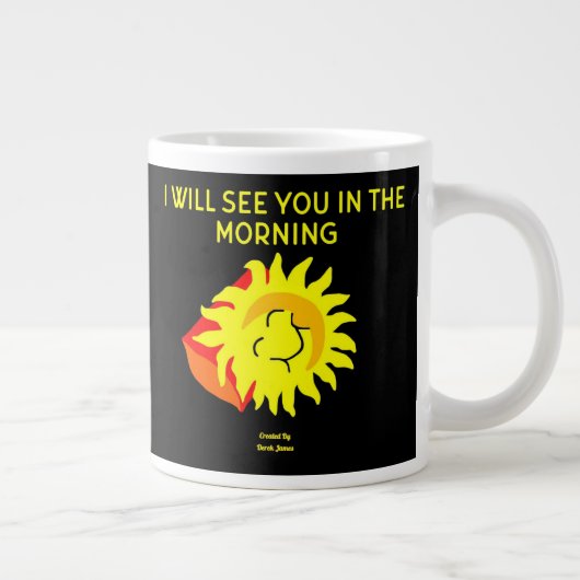 Gute Nacht Sun Jumbo-Tasse (Rechts)