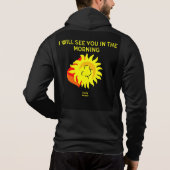 Gute Nacht Sun Men's Full Zip Hoodie (Rückseite)