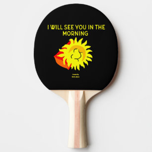 Gute Nacht Sun Ping Pong Paddle Tischtennis Schläger