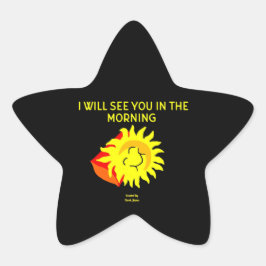 Gute Nacht Sun Star Sticker
