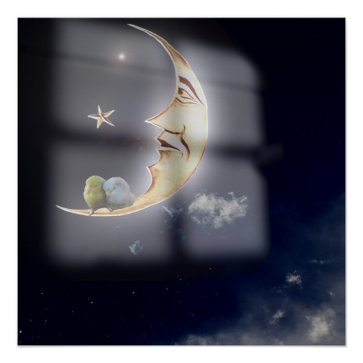 Gute Nacht und süße Träume Pazifik Parrotlets Kuns Poster (Vorderseite)