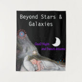 Gute Nacht und süße Träume Wandteppich (Vorderseite)