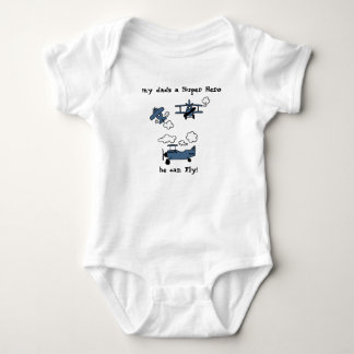 Gute Nacht von Bi-Flugzeug Super Hero Baby Bodysui Strampler