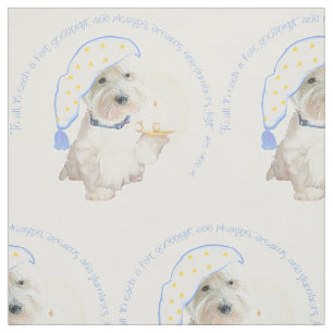 Gute Nacht Westie Stoff